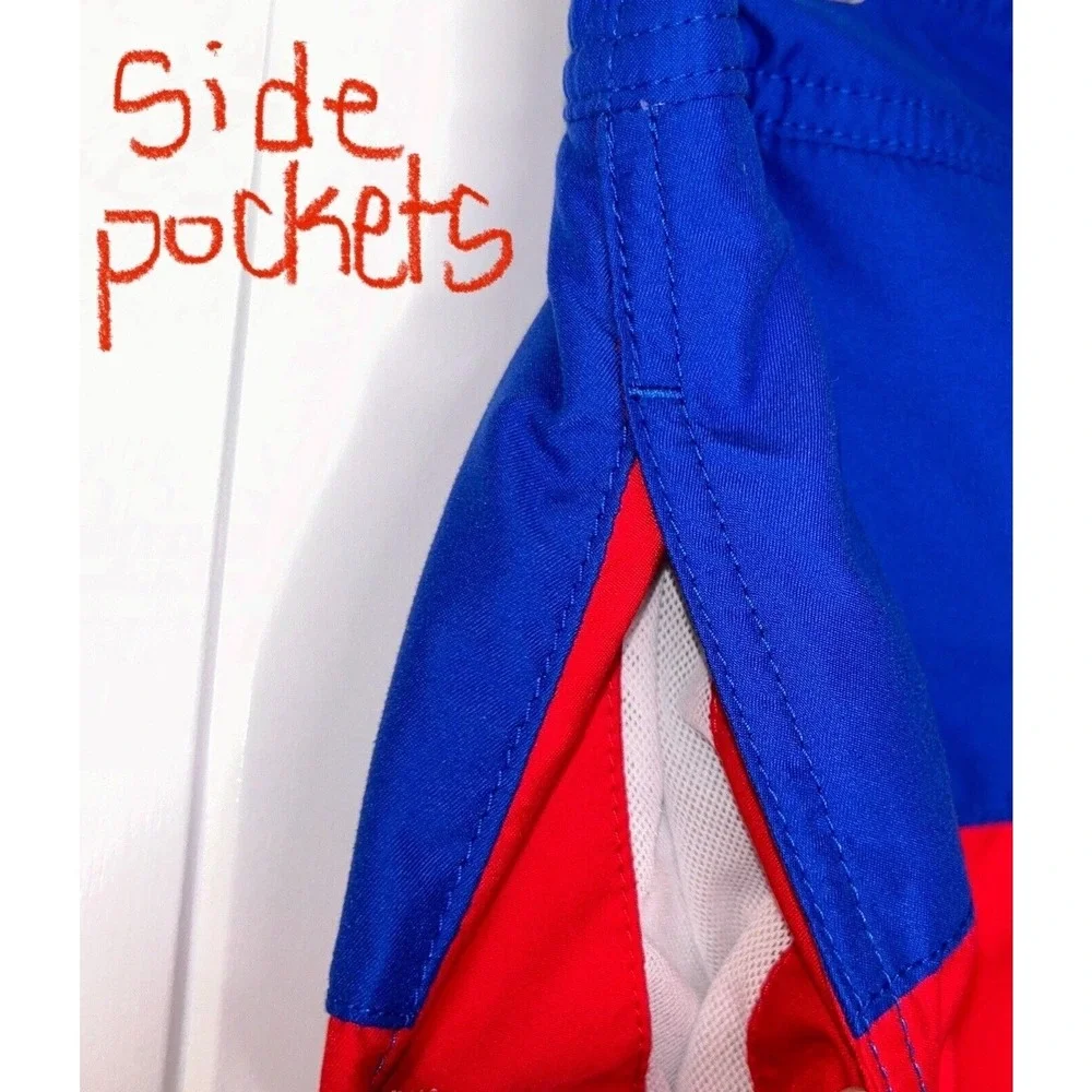 Ralph Lauren Polo Board Swim Trunk Shorts Teen Boys 14-16 L Color Stripes